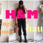 《H&M2021購入品》H&M戦利品で春夏コーデ/ビッグカラー、パリジェンヌ風スカート、楽ちんスウェットパンツ＆2020の購入品も/H&m haul 2021SS