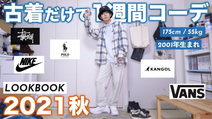 【秋服】古着で1週間コーデ組んだらかっこよすぎたｗｗｗ【LOOKBOOK / 2021秋】