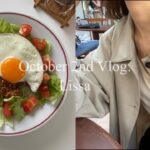 Vlog. 社会人OLの日常 | 1週間出勤コーデ | 大阪カフェ巡り | アウトレットと食べる日常 | おうちカフェ | 会社員 韓国ファッション