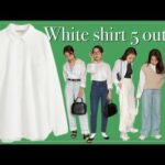 白シャツ着回し👔本気で可愛いカジュアル~綺麗目コーデ集めたよ❤︎