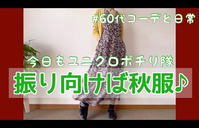 【60代コーデ60】そろそろ秋？ユニクロ＋ユニクロでコーデする/64歳の日常