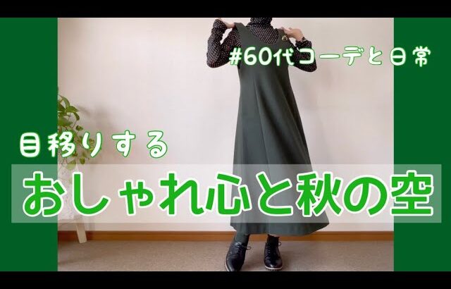 【60代コーデ65】ユニクロリアル秋コーデ/秋のパンツコーデもやってみたよ/64歳の日常