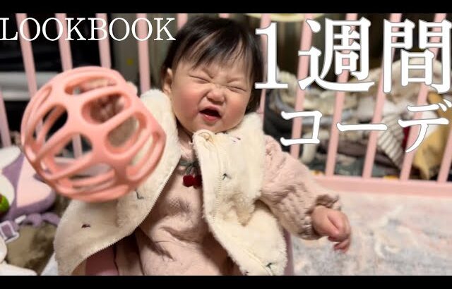 【LOOKBOOK】赤ちゃんの1週間コーデ【生後8/9ヶ月】