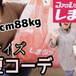 【しまむら購入品】88kgぽっちゃり主婦の大きいサイズ春夏コーデ♪苦手意識のあるTシャツに挑戦！ポーチ、カゴバッグも可愛いからおすすめ！（4L着用）