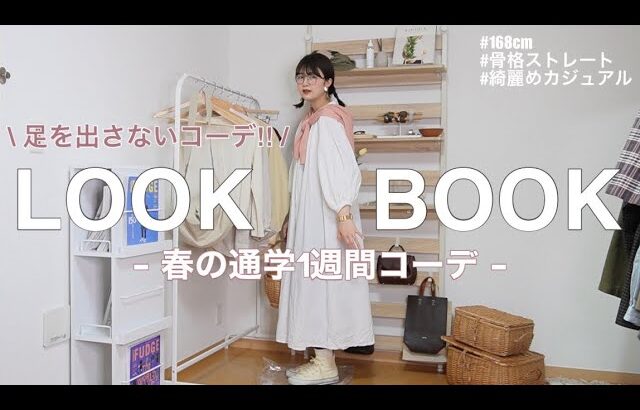 【LOOKBOOK】高身長女子がおすすめする春の通学1週間コーデ👩🏻‍🎓🌸 “骨格ストレート”
