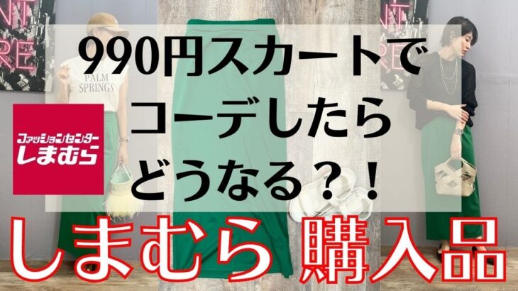 【しまむら購入品】990円スカートでコーデしたらどうなる？！【しまパト】