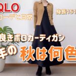 【60代コーデ110】ユニクロ秋物ポロカーディガ着回し/墓じまいその後/65歳の日常/低身長