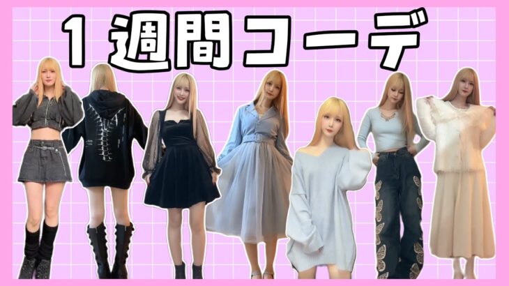 【SHEIN】らむのリアル1週間コーデ【雑種】