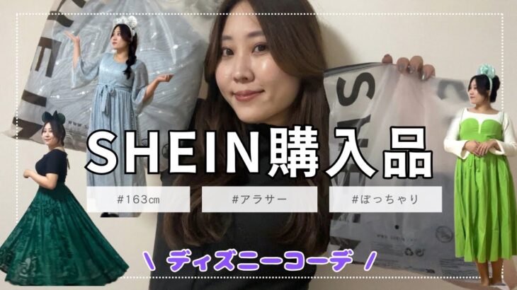 【SHEIN】購入品紹介✨ディズニーコーデ組んでみた！ファンタジースプリングスに向けて…！#ぽっちゃりアラサー