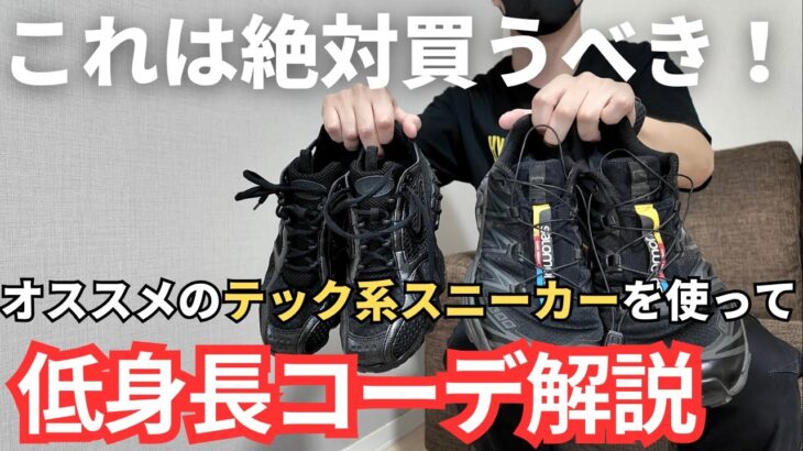 【これ選べば間違いない】トレンドのテック系スニーカーがヤバすぎる【低身長コーデ/NIKE/salomon】