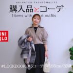 UNIQLOのブラッシュドジャージプルオーバーで冬の着回しLOOKBOOK✨／購入品紹介＆6コーデ／アラフォーファッション