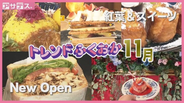 【トレンドふくおか】11月のテーマを総まとめ！▶New Open▶紅葉＆スイーツ▶クリスマスアドベント▶冬コーデ