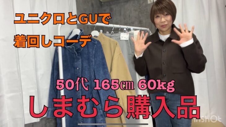 【最新しまむら購入品】春まで着れるコートとチュニック🎵ユニクロとGU合わせ