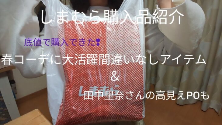 しまむら購入品紹介（セールで購入！❢春コーデに大活躍間違いなしのお品購入と追い田中里奈さんしてきました✨）