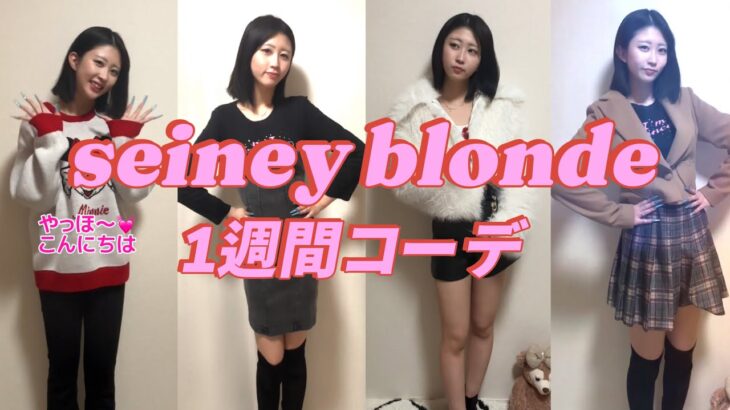 【1週間コーデ】リクエスト企画🎁seiney blondeで、1週間コーデ組んで見た！